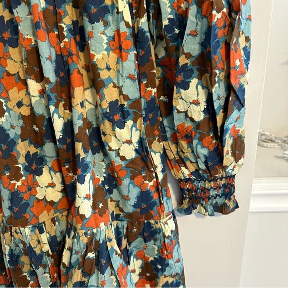 NWT Tuckernuck Olivia James The Label Orange floral Mini Dress XS - Picture 7 of 15
